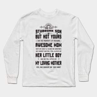 YES I AM A STUBRON SON Long Sleeve T-Shirt